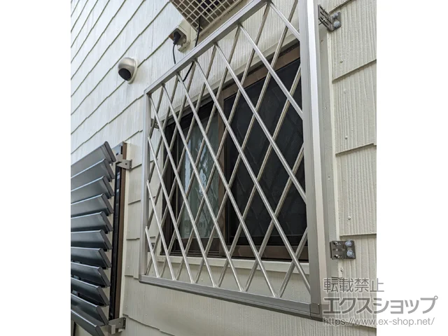 新潟県新潟市のYKKAP面格子・窓格子施工例(ラチス面格子2LA