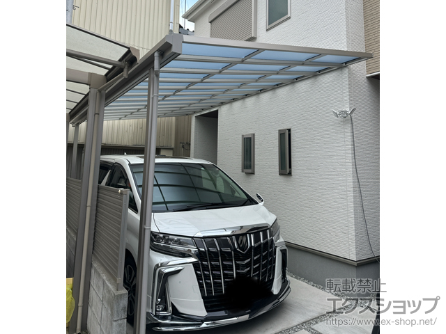 大阪府八尾市ののテラス屋根 ソラリア F型 テラスタイプ 単体 積雪〜20cm対応 施工例