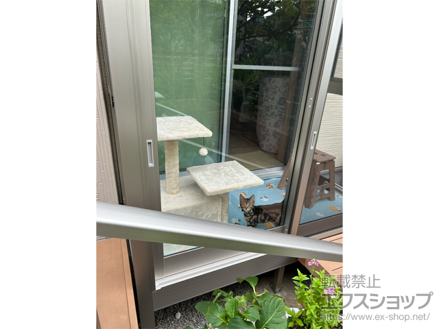 茨城県取手市ののテラス囲い・サンルーム ソラリアテラス囲い F型 床納まり ランマなし ハイタイプ 積雪〜20cm対応 ＊ガラス組込仕様 施工例