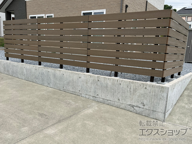 岩手県滝沢市ののフェンス・柵 プラド/rich(リッチ）フェンス 隙間20mm H1400 施工例
