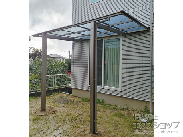 熊本県熊本市ののテラス屋根 フーゴF 独立テラスタイプ 単体 積雪〜20cm対応 施工例
