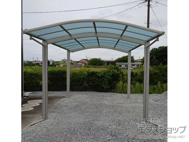千葉県野田市ののカーポート アリュース ワン　積雪〜20cm対応 施工例