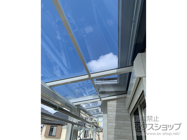 愛知県名古屋市ののバルコニー・ベランダ屋根 ソラリア F型 屋根タイプ 単体 積雪〜20cm対応 施工例