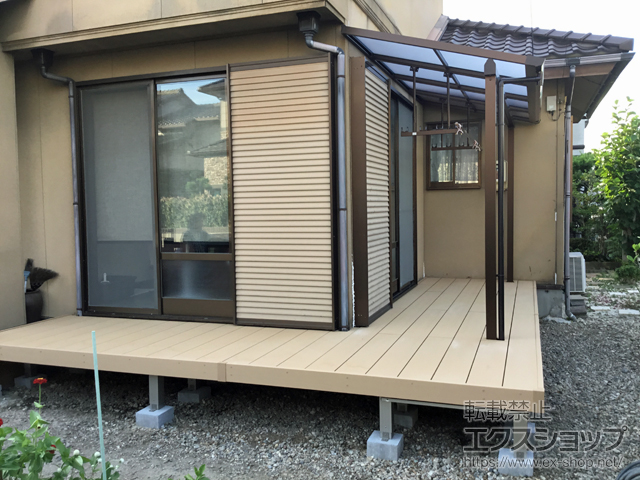 愛知県知多郡東浦町ののウッドデッキ リウッドデッキ 200 施工例