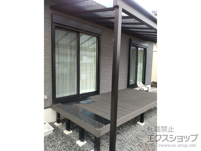 熊本県玉名郡長洲町ののテラス屋根 テラスVS F型 テラスタイプ 単体 積雪〜30cm対応 施工例