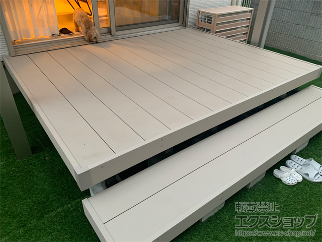 愛知県豊川市ののウッドデッキ リウッドデッキ 200 施工例