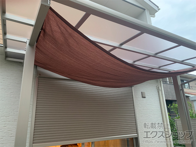 愛知県豊川市ののテラス屋根 レセパ Tタイプ 独立タイプ 積雪〜20cm対応 施工例