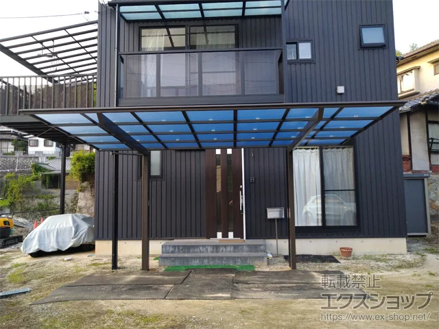 広島県呉市のValue Selectのカーポート ソリッドポート 積雪〜20cm対応 施工例