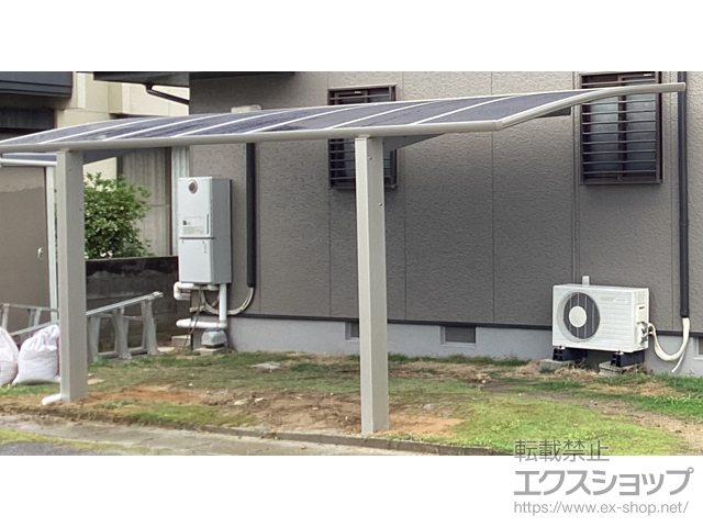 岡山県岡山市ののカーポート プレシオスポート 積雪〜20cm対応 施工例
