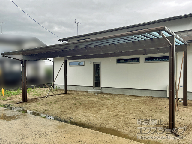 島根県出雲市ののカーポート エフルージュ トリプル50 積雪〜50cm対応 施工例