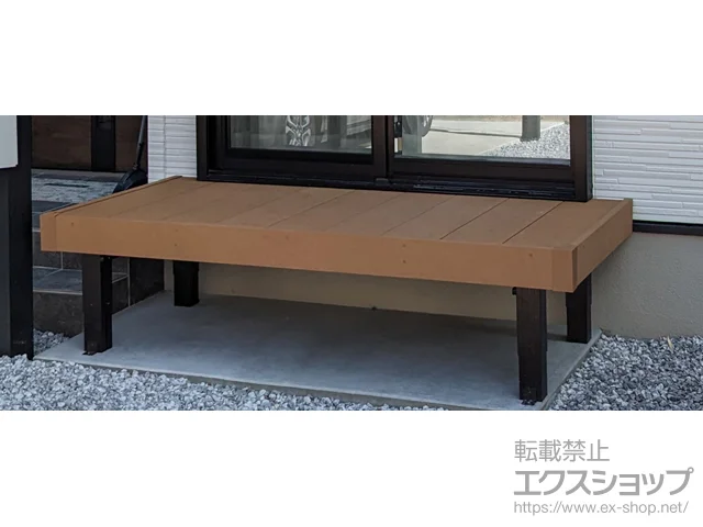 佐賀県唐津市のYKKAPのウッドデッキ リウッドデッキ 200 施工例