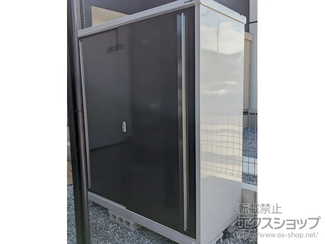 佐賀県唐津市のイナバの物置・収納・屋外倉庫 シンプリー 一般型 1740×755×1903 MJX-177E-P-EB 施工例