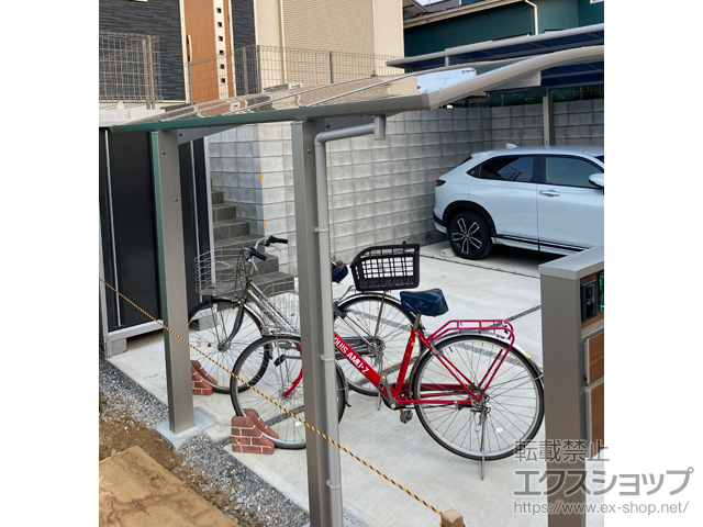 千葉県船橋市ののサイクルポート・駐輪場 アリュースミニ 積雪〜20cm対応 施工例