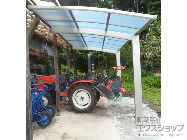 静岡県富士宮市のYKKAPのサイクルポート・自転車置き場 アリュースミニ 積雪～20cm対応 施工例