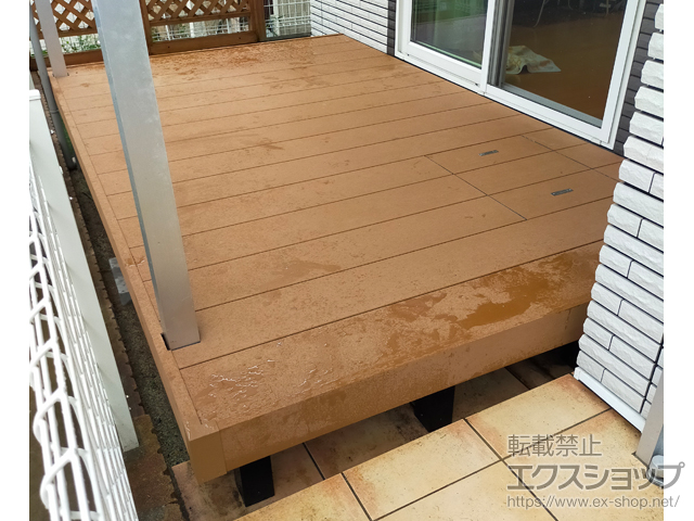 福岡県北九州市ののウッドデッキ リウッドデッキ 200 施工例