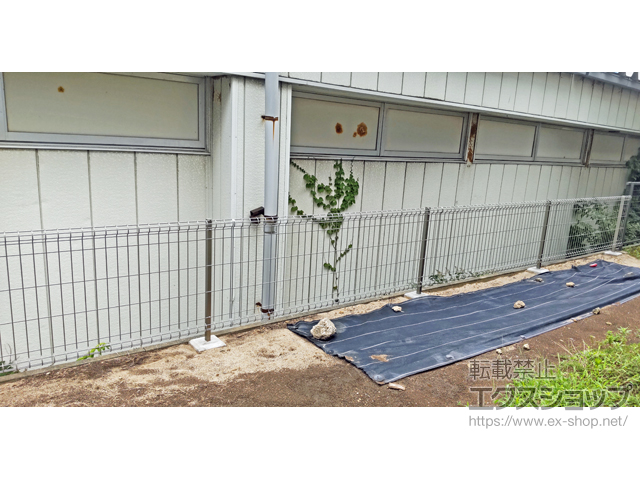 新潟県新潟市ののフェンス・柵 ユメッシュE型　フリー支柱タイプ 施工例