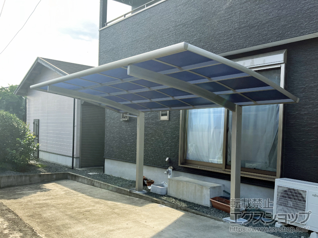 熊本県菊池市ののカーポート プレシオスポート 積雪〜20cm対応 施工例