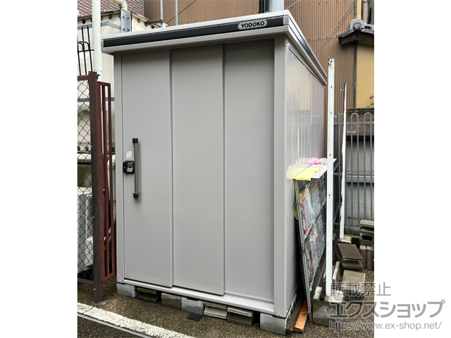 京都府京都市のの物置・屋外倉庫 エルモ 一般・積雪共用型 1520×2220×2117 LMD-1522-CB 施工例