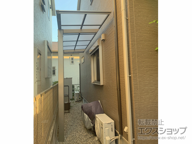 愛知県知多市ののテラス屋根 フーゴF 独立テラスタイプ 単体 積雪〜20cm対応 施工例