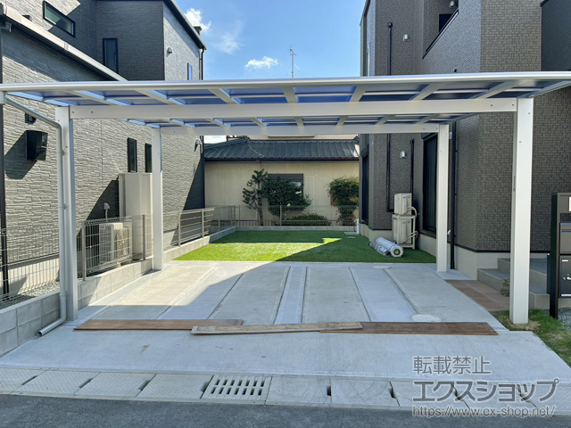 熊本県熊本市ののカーポート エフルージュ ツイン FIRST 積雪〜20cm対応 施工例