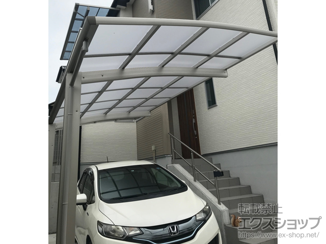 兵庫県明石市ののカーポート プレシオスポート 積雪〜20cm対応 施工例