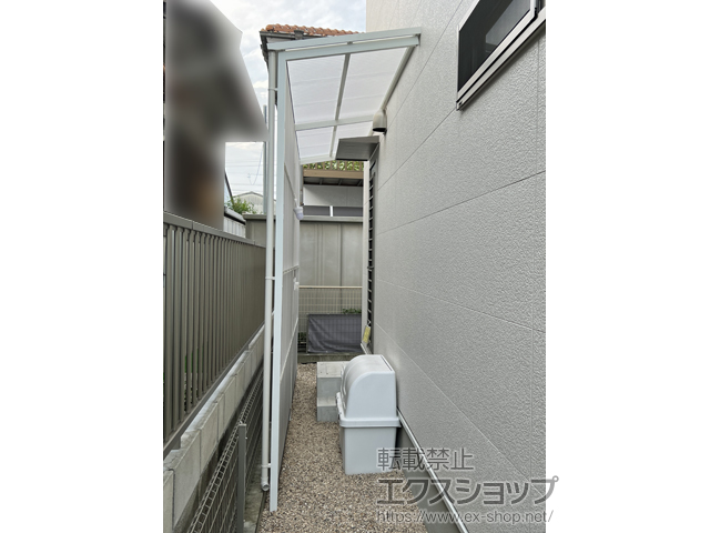 愛知県岡崎市ののストックヤード オイトック 波板囲い 基本タイプ 単体 積雪〜20cm対応 施工例