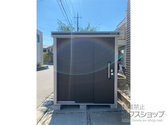兵庫県神戸市のの物置・屋外倉庫 エルモ 積雪型 1870×1520×2120 LMDS-1815-DW 施工例
