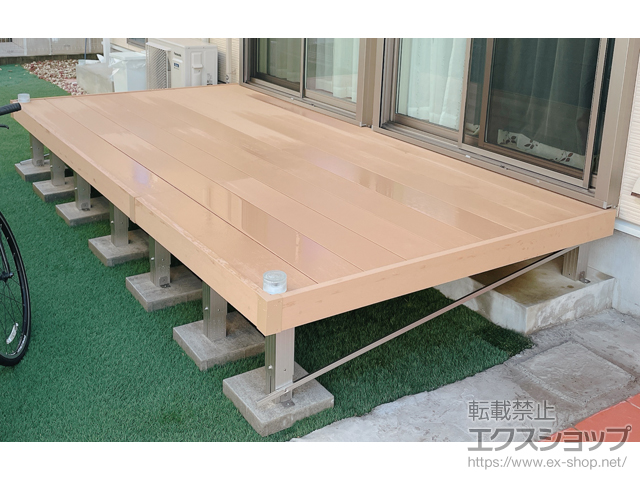 愛知県豊橋市ののウッドデッキ リウッドデッキ 200 施工例