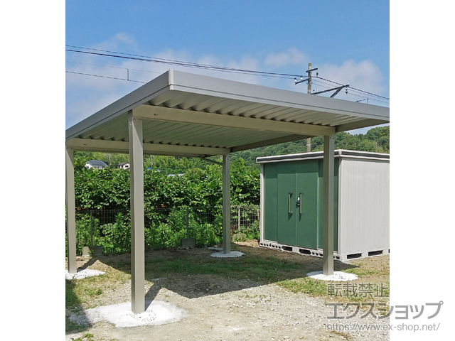 千葉県安房郡鋸南町ののカーポート ジーポートPro 積雪50cm対応 4本角柱 施工例