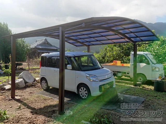 福岡県久留米市のValue Selectのカーポート プレシオスポート ワイド 積雪〜20cm対応 施工例