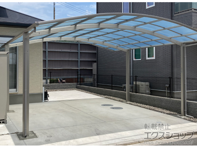 和歌山県和歌山市ののカーポート アリュース ツイン　積雪〜20cm対応 施工例
