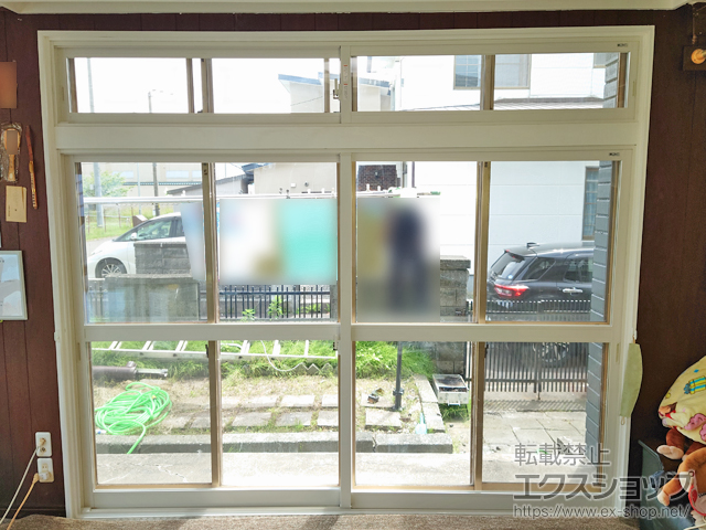 北海道登別市のの二重窓（内窓） インプラス 引違い窓 2枚建 施工例