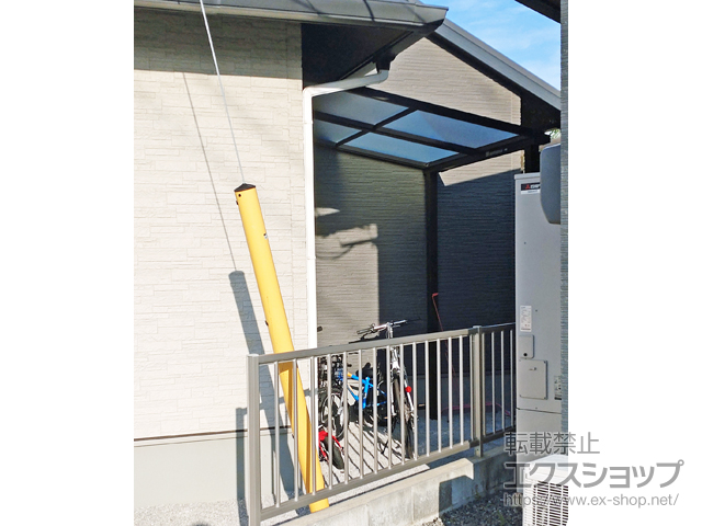 山口県防府市ののテラス屋根 ソラリア F型 テラスタイプ 単体 積雪〜20cm対応 施工例