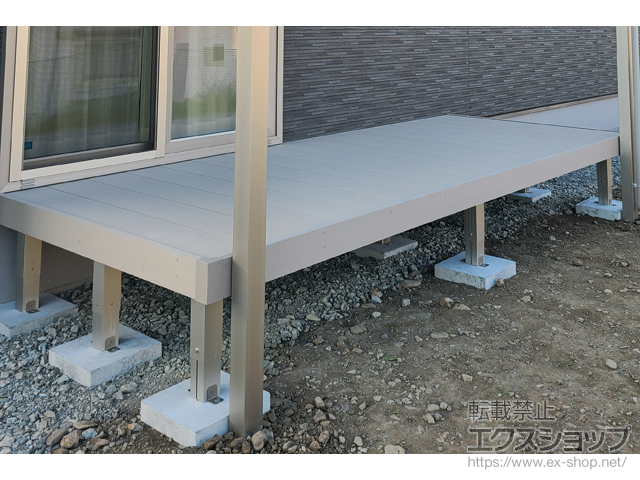 長野県岡谷市ののウッドデッキ リウッドデッキ 200 施工例