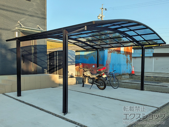 愛知県岡崎市ののカーポート プレシオスポート ワイド 積雪〜20cm対応 施工例