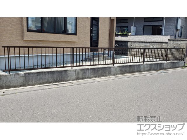 宮城県仙台市ののフェンス・柵 ミエッタフェンス 防犯たて格子タイプ 施工例