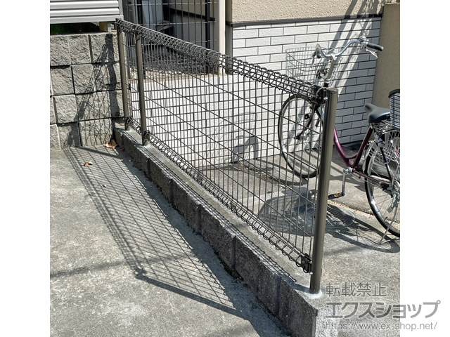 千葉県松戸市ののフェンス・柵 ハイグリッドフェンスN1型　間仕切り施工 施工例