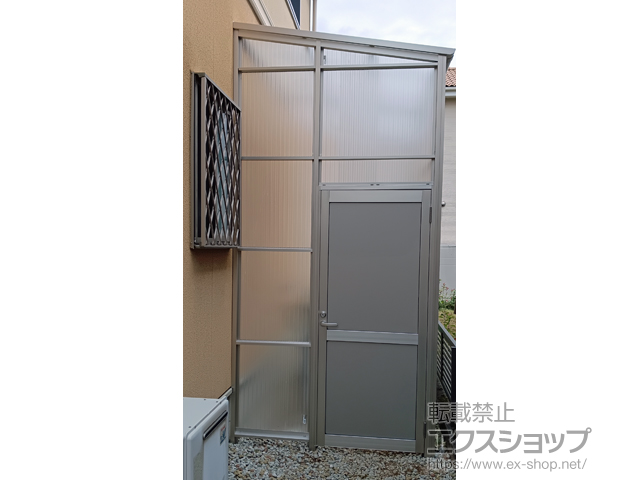 福岡県朝倉郡筑前町ののストックヤード ストックヤードII 片側ドア付きタイプ 積雪〜20?対応 施工例