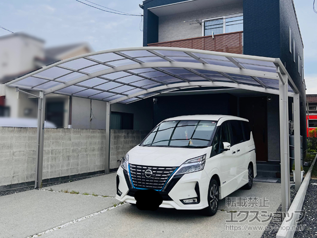 岡山県岡山市ののカーポート アリュース ツイン　積雪〜20cm対応 施工例