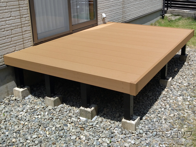 富山県富山市ののウッドデッキ マージウッドデッキ 施工例