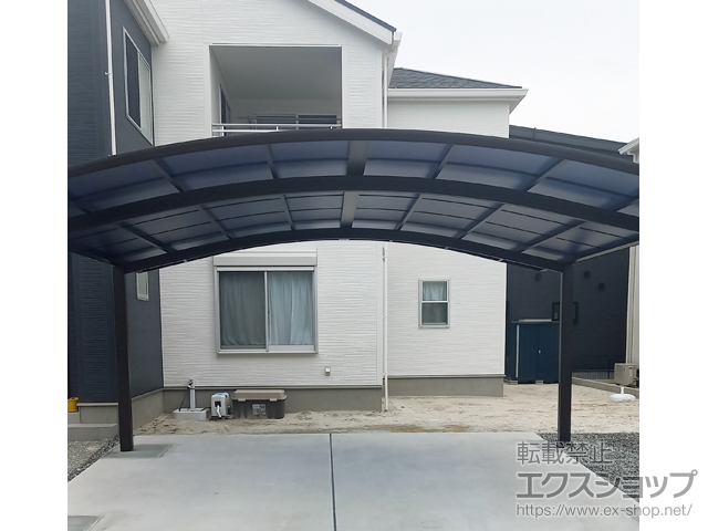 福岡県遠賀郡水巻町ののカーポート プレシオスポート ワイド 積雪〜20cm対応 施工例