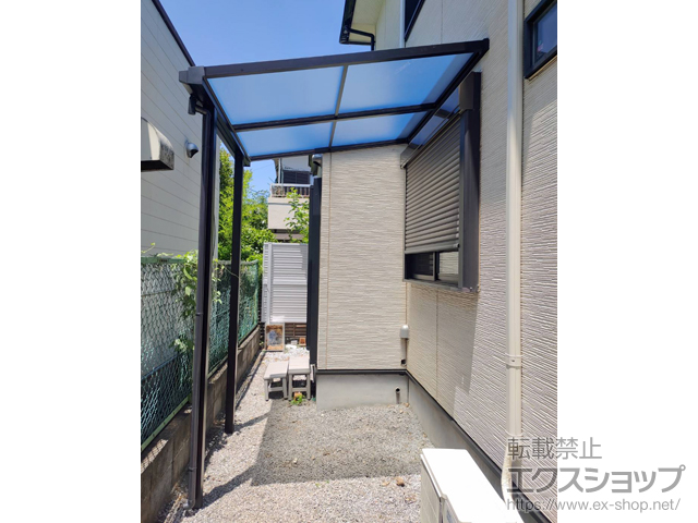 埼玉県さいたま市ののテラス屋根 ソラリア F型 テラスタイプ 単体 積雪〜20cm対応 施工例