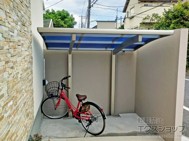 東京都世田谷区ののサイクルポート・駐輪場 プレシオスポート ミニ 積雪〜20cm対応 施工例