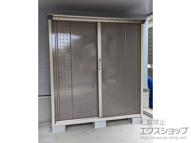 東京都大田区のの物置・屋外倉庫 グランプレステージジャンプ 1488×530×1600 GP-155B-F-CB 施工例
