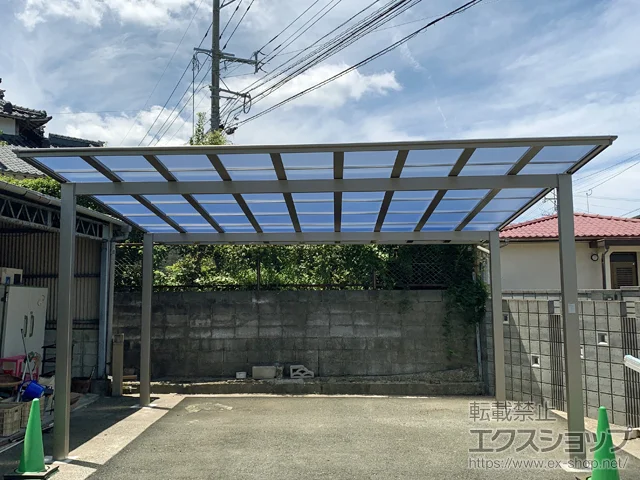 福岡県福津市のValue Selectのカーポート ソリッドポート ワイド 積雪〜20cm対応 施工例