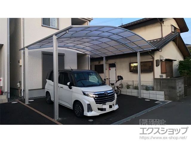 大阪府高槻市のYKKAPのカーポート アリュース ツイン　積雪～20cm対応 施工例