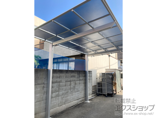 兵庫県高砂市ののカーポート ネスカF (フラットスタイル) 積雪〜20cm対応 施工例