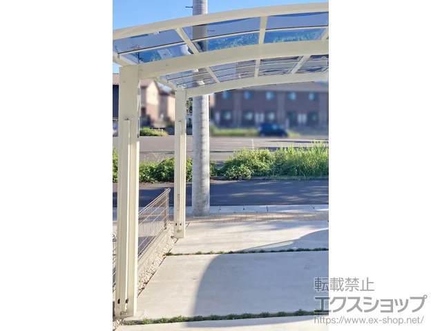 岐阜県各務原市ののバルコニー・ベランダ屋根、カーポート アリュース　積雪～20cm対応＋着脱式サポート 施工例