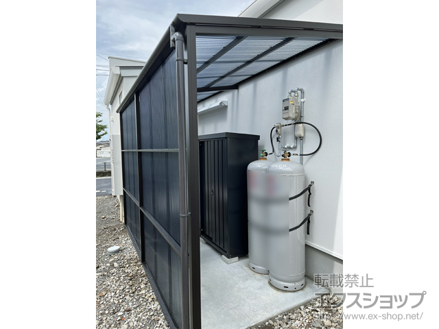 大分県中津市ののストックヤード ストックヤードII オープンタイプ 積雪〜20cm対応 施工例
