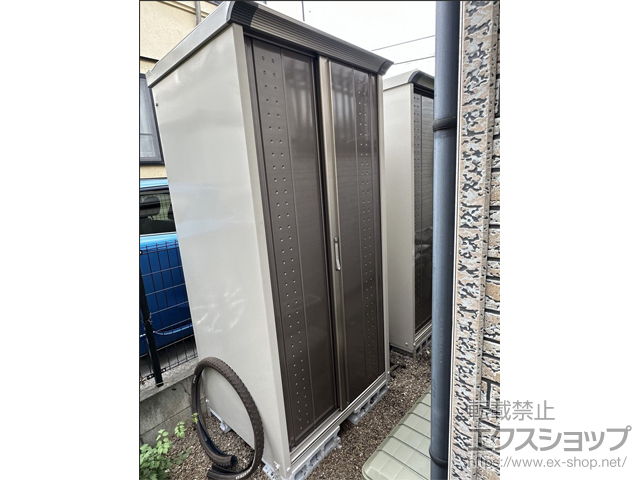 東京都八王子市のの物置・屋外倉庫 グランプレステージジャンプ 920×750×1900 GP-97A-T-CB 施工例